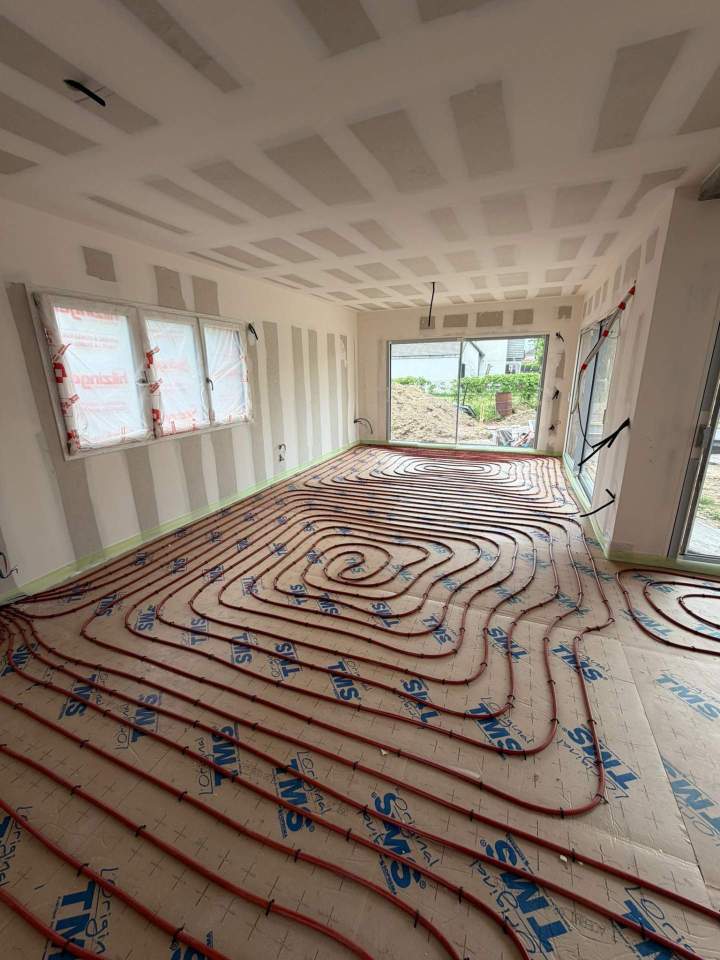 Mise en Place d'un Plancher Chauffant + Isolation Plancher, Meinau, Alsace
