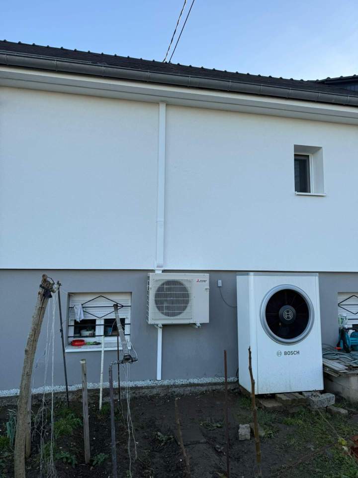 Mise en Place d'une UE AirAir Mitsubishi, Herrlisheim, France